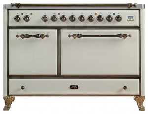 Photo Kitchen Stove ILVE MCD-120S5-VG Antique white, review