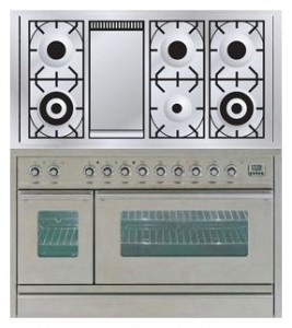 Photo Kitchen Stove ILVE PSW-120F-VG Stainless-Steel, review