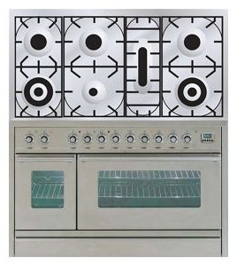 Photo Kitchen Stove ILVE PSW-1207-VG Stainless-Steel, review