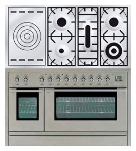 Photo Kitchen Stove ILVE PSL-120S-VG Stainless-Steel, review