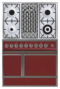 照片 厨房炉灶 ILVE QDC-90B-MP Red, 评论