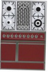 ILVE QDC-90B-MP Red Кухненската Печка тип на фурнаелектрически преглед бестселър