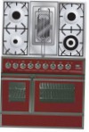 ILVE QDC-90RW-MP Red 厨房炉灶 烘箱类型电动 评论 畅销书