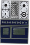 ILVE QDC-90BW-MP Blue Virtuvės viryklė tipo orkaitėselektros peržiūra geriausiai parduodamas