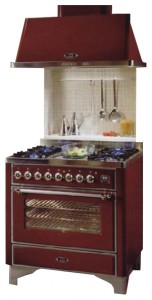 Photo Kitchen Stove ILVE ME-90-MP Red, review