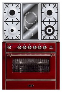 Photo Kitchen Stove ILVE M-90VD-VG Red, review