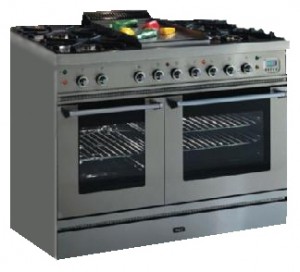 Foto Estufa de la cocina ILVE PD-100BL-VG Stainless-Steel, revisión