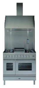 Photo Kitchen Stove ILVE PDFE-90-MP Stainless-Steel, review
