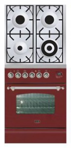 Photo Kitchen Stove ILVE PN-60-VG Red, review