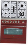 ILVE PN-80-VG Red Fogão de Cozinha tipo de fornogás reveja mais vendidos