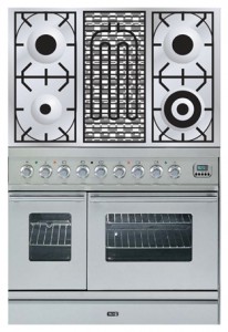 Photo Kitchen Stove ILVE PDW-90B-VG Stainless-Steel, review