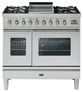 Foto Stufa di Cucina ILVE PDW-90F-VG Stainless-Steel, recensione