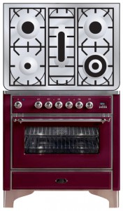 Photo Kitchen Stove ILVE M-90PD-E3 Red, review