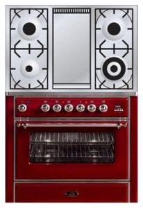 Photo Kitchen Stove ILVE M-90FD-VG Red, review