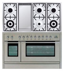 Photo Kitchen Stove ILVE PSL-120F-MP Stainless-Steel, review