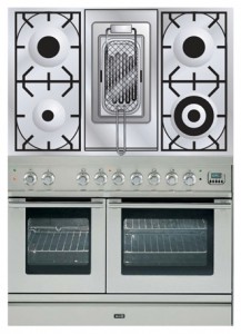 Photo Kitchen Stove ILVE PDL-100R-MP Stainless-Steel, review