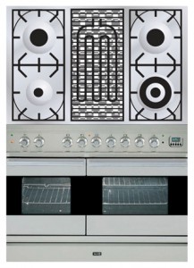 Фото Кухонная плита ILVE PDF-100B-VG Stainless-Steel, обзор