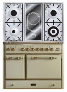 Photo Kitchen Stove ILVE MCD-100VD-VG Antique white, review
