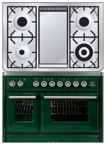 Photo Kitchen Stove ILVE MTD-100FD-VG Green, review
