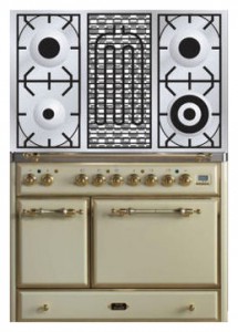 Фото Кухонная плита ILVE MCD-100BD-VG Antique white, обзор