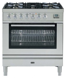 Photo Kitchen Stove ILVE PL-80-MP Stainless-Steel, review