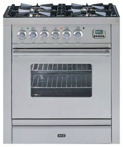 Photo Kitchen Stove ILVE PW-70-VG Stainless-Steel, review