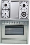 ILVE P-90FL-MP Stainless-Steel Кухонная плита тип духового шкафаэлектрическая обзор бестселлер