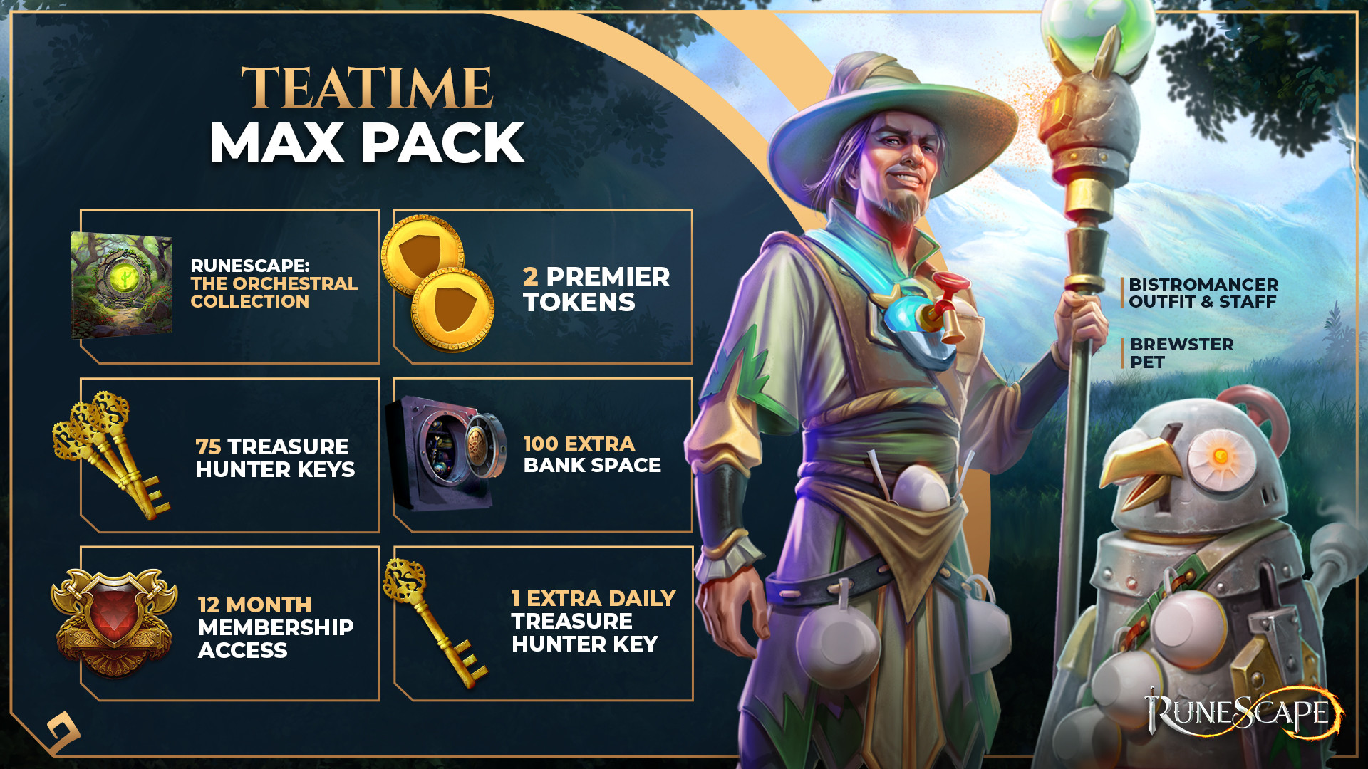 Runescape - Max Pack + 12 Months Membership Manual Delivery 56.49$