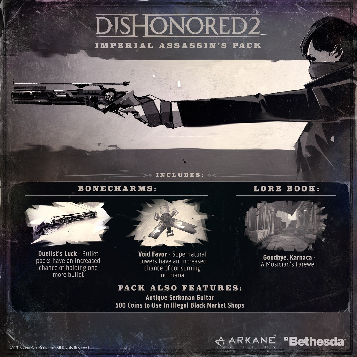 Dishonored 2 - Imperial Assassin's DLC EU Steam CD Key 0.8$