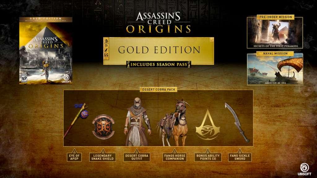 Assassin's Creed: Origins Gold Edition PlayStation 4 Account 5.55$