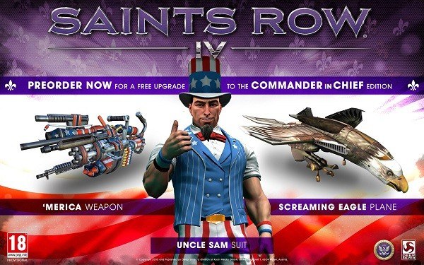 Saints Row IV Commander in Chief Edition US Steam CD Key 6.77$