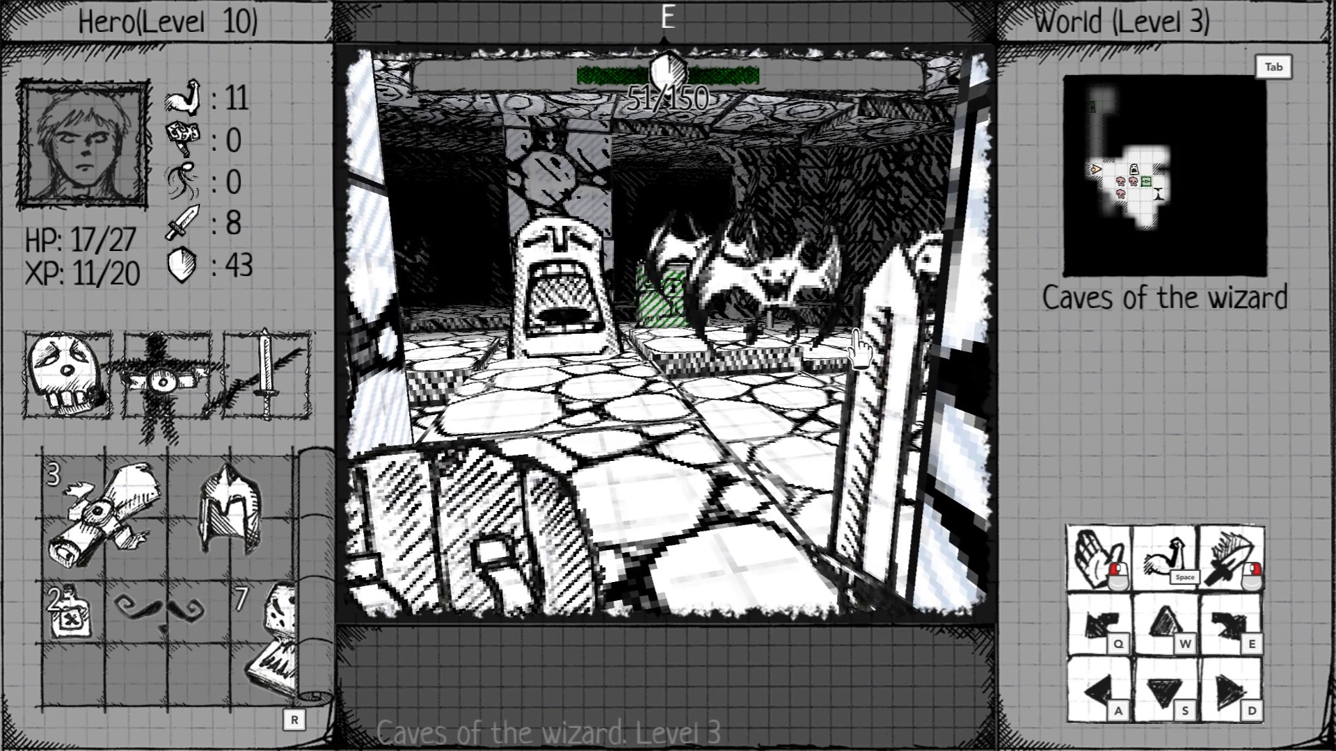Drawngeon: Dungeons of Ink and Paper Steam CD Key 1.39$