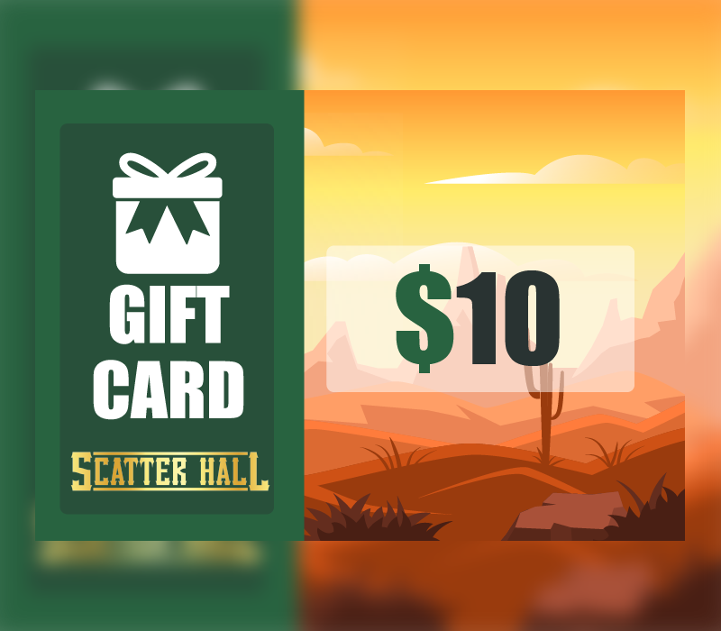 Scatterhall - $10 Gift Card 12.37$