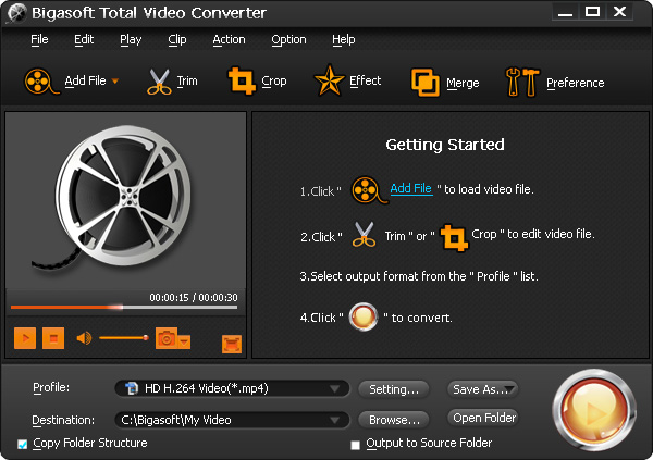 Bigasoft Total Video Converter PC CD Key 5.03$