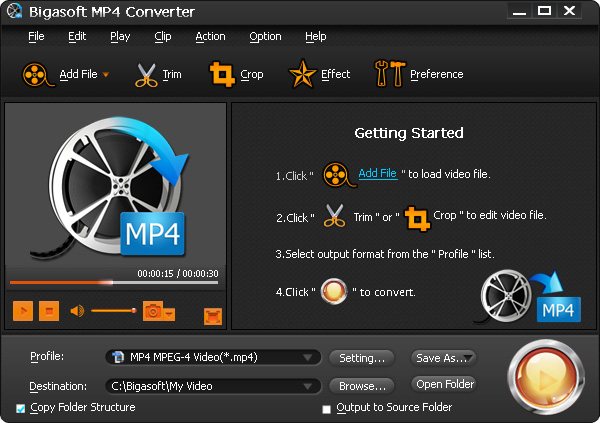 Bigasoft MP4 Converter PC CD Key 5.03$