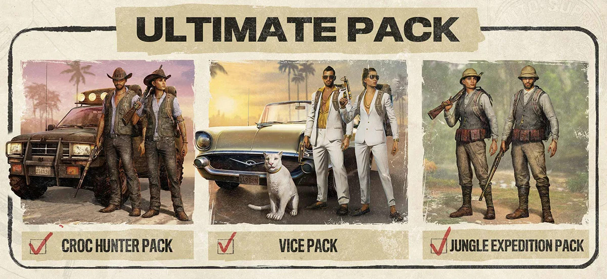 Far Cry 6 - Season Pass + Ultimate Pack DLC EU PS5 CD Key 38.7$
