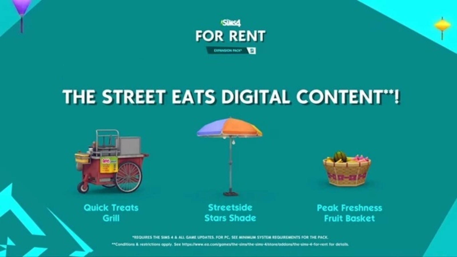 The Sims 4 - For Rent: Street Eats Digital Content DLC Origin CD Key 1.57$