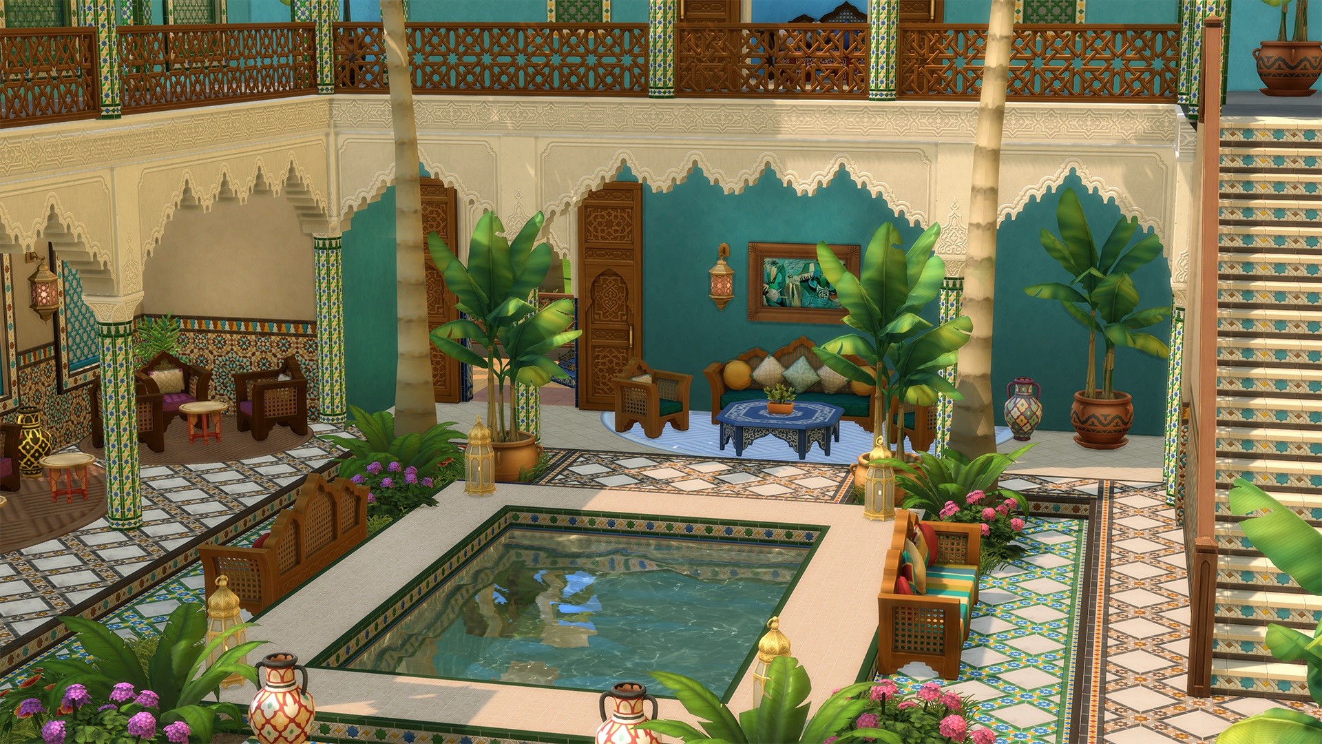 The Sims 4 - Courtyard Oasis Kit DLC Origin CD Key 5.28$