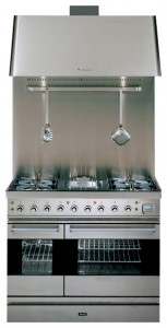 Foto Estufa de la cocina ILVE PD-90R-VG Stainless-Steel, revisión