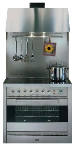 Photo Kitchen Stove ILVE PE-90L-MP Stainless-Steel, review