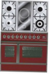 ILVE QDC-90VW-MP Red Σόμπα κουζίνα τύπος φούρνουηλεκτρικός ανασκόπηση μπεστ σέλερ