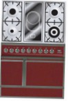 ILVE QDC-90V-MP Red Кухонна плита тип духової шафиелектрична огляд бестселлер