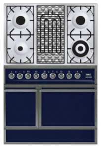 снимка Кухненската Печка ILVE QDC-90B-MP Blue, преглед