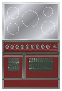 Фото Кухонная плита ILVE QDCI-90W-MP Red, обзор