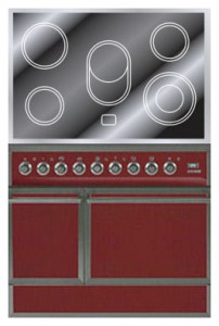 Photo Kitchen Stove ILVE QDCE-90-MP Red, review