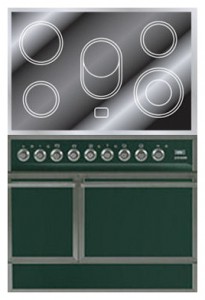 Photo Kitchen Stove ILVE QDCE-90-MP Green, review