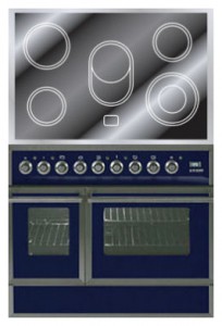 Photo Kitchen Stove ILVE QDCE-90W-MP Blue, review