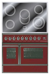 Photo Kitchen Stove ILVE QDCE-90W-MP Red, review