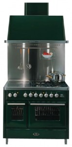 Photo Kitchen Stove ILVE MTDE-100-MP Green, review