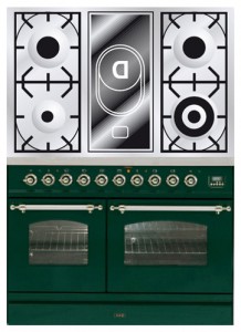 Фото Кухонная плита ILVE PDN-100V-VG Green, обзор